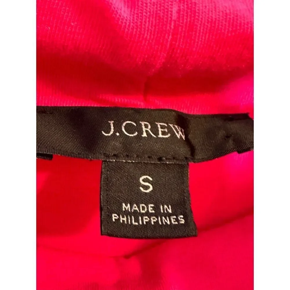 J Crew Hot Pink Tissue Turtleneck Top Women's Small